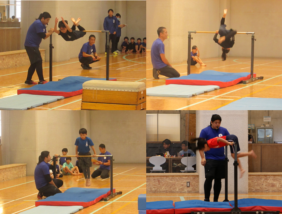 発表会での鉄棒技の発表は初、今後も続けていきたいと思います！