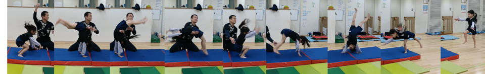 幼児クラスロンダートバク転、生活発表会に向けて順調に練習が進んでいます！ほぼ補助がいらない子が増えてきました！！鈴井