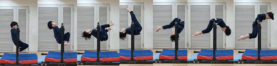 肘を曲げてぶら下がってキープしてからの逆上がり、すべて筋力です！！体重に勝る筋力がないとこれは出来ません！筋肉マンR君です！鈴井